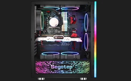 Segotep Mex Gaming PC Case 7 Ranuras PCI Rtx GPU Chasis OEM